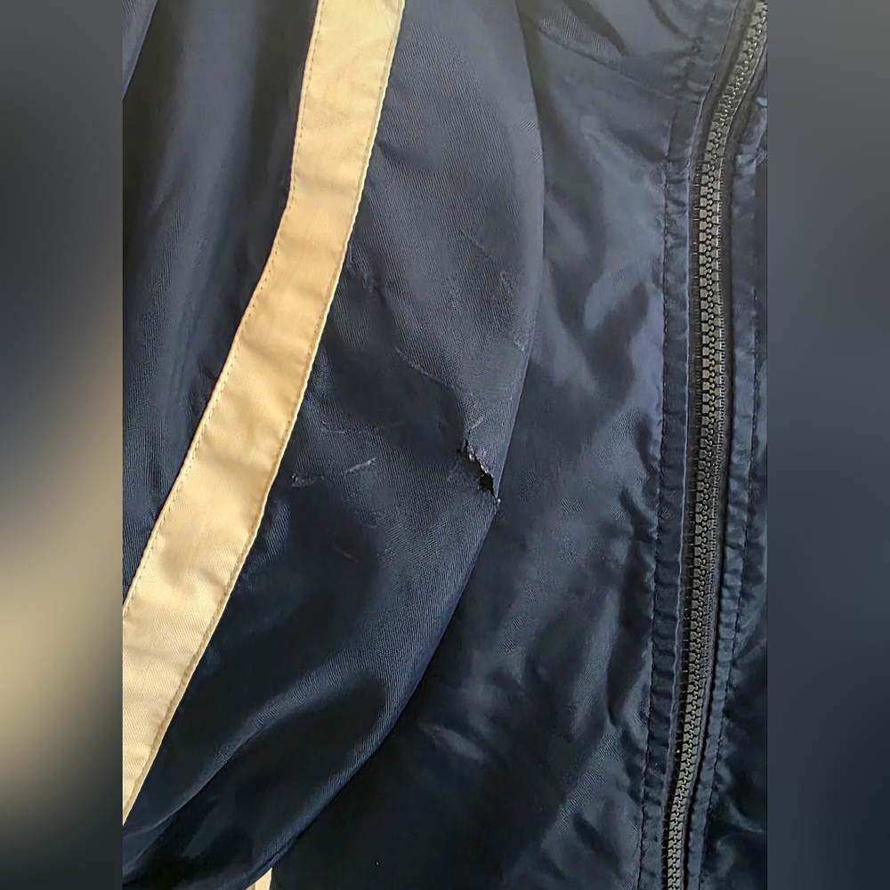 Majestic Vintage San Diego Padres Jacket Men's SZ Medium Blue official Baseball - Picture 8 of 15